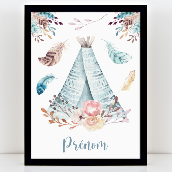Póster infantil personalizado - Tipi
