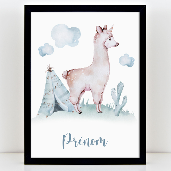 Póster infantil personalizado - Tipo de lama