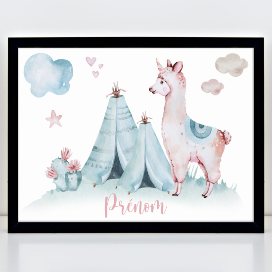 Póster infantil personalizado - Tipo de lama