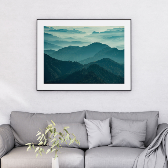 Póster - Paisaje de montañas