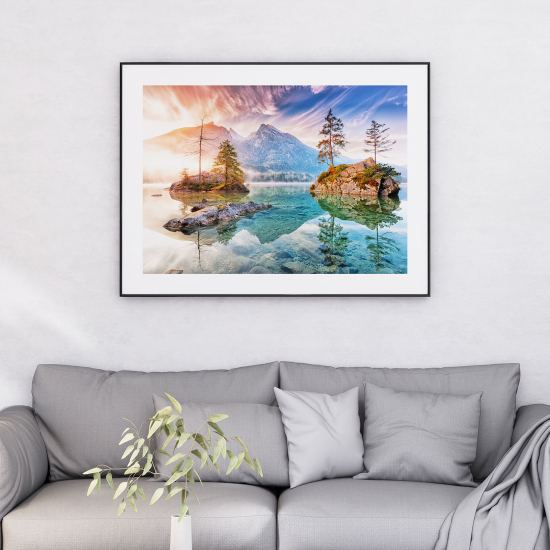 Póster - Paisaje montañas