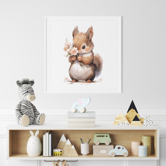 Póster para niños - Infantil - Ardilla