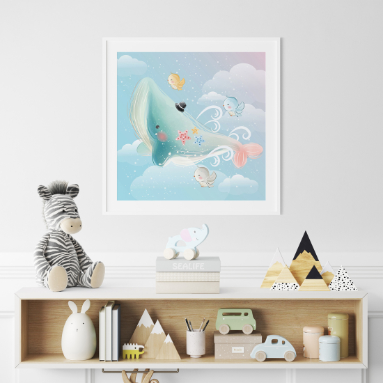 Póster para niños - Infantil - Ballena