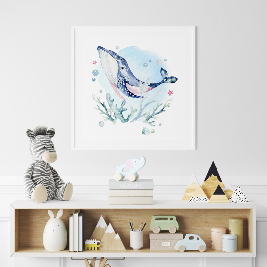 Póster para niños - Infantil - Ballena