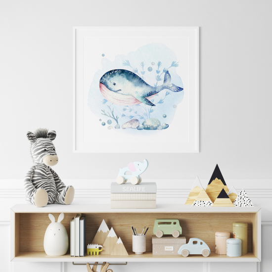 Póster para niños - Infantil - Ballena