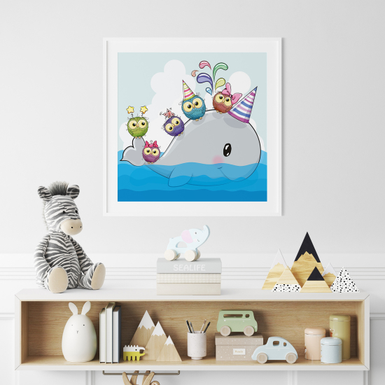 Póster para niños - Infantil - Ballena