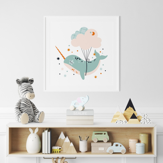 Póster para niños - Infantil - Ballena