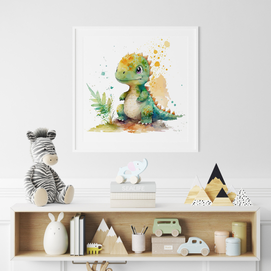 Póster para niños - Infantil - Bebé Dinosaurio