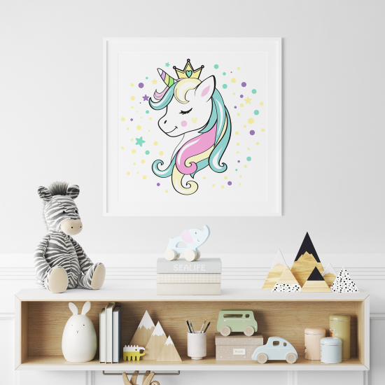 Póster para niños - Infantil - Bebé Unicornio