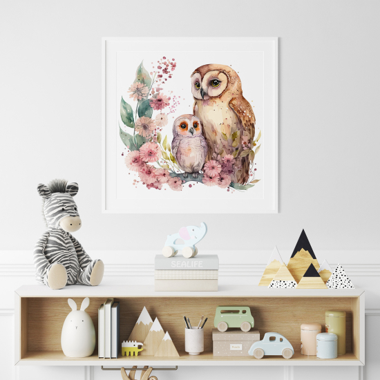 Póster para niños - Infantil - Búhos