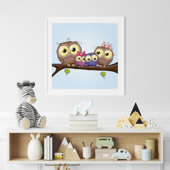 Póster para niños - Infantil - Búhos
