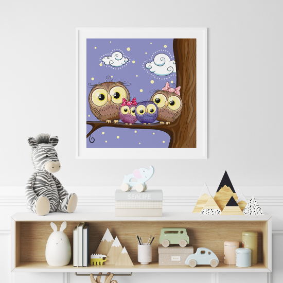 Póster para niños - Infantil - Búhos