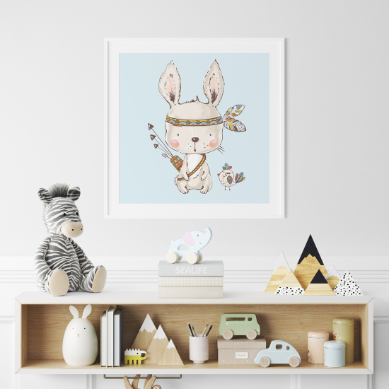 Póster para niños - Infantil - Conejo Indio