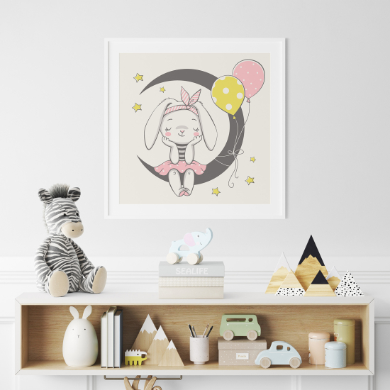Póster para niños - Infantil - Conejo Luna