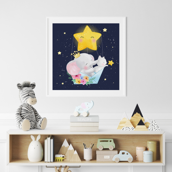 Póster para niños - Infantil - Elefante Estrella