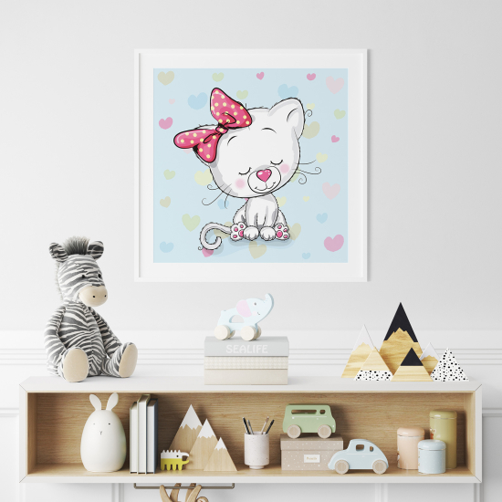Póster para niños - Infantil - Gatita Niña