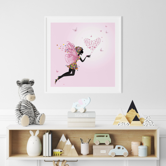 Póster para niños - Infantil - Hada corazón