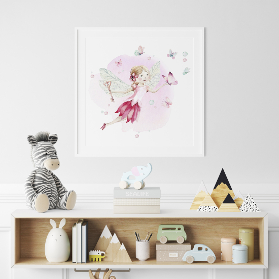 Póster para niños - Infantil - Hada mariposas