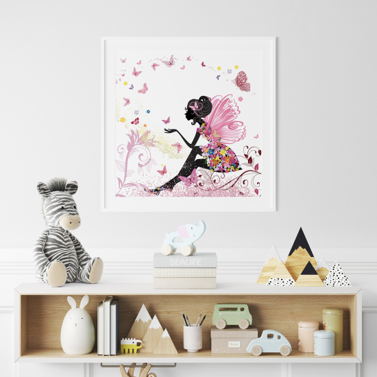 Póster para niños - Infantil - Hada mariposas
