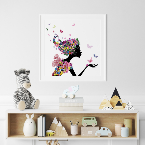 Póster para niños - Infantil - Hada mariposas