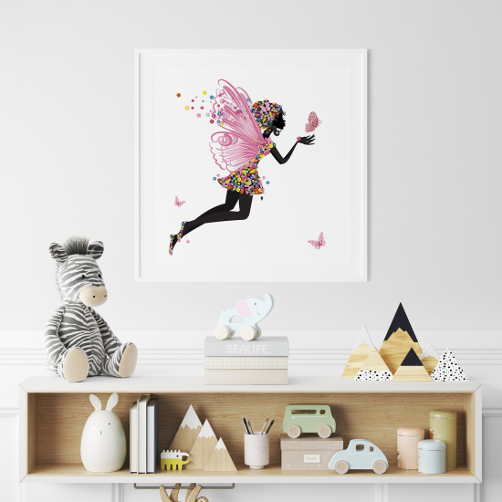Póster para niños - Infantil - Hada mariposas