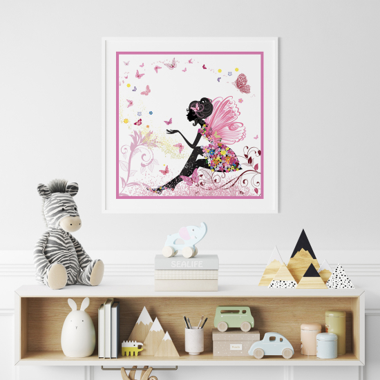 Póster para niños - Infantil - Hada mariposas