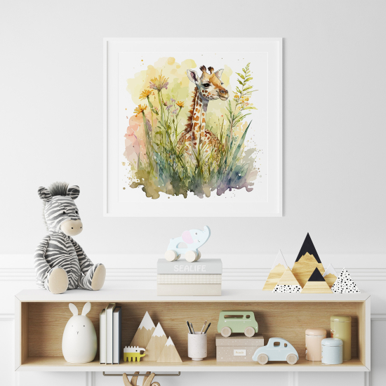 Póster para niños - Infantil - Jirafa