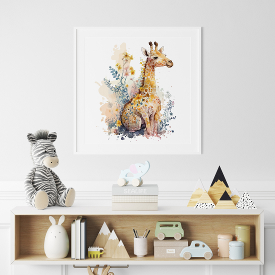 Póster para niños - Infantil - Jirafa