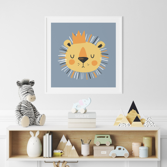 Póster para niños - Infantil - León rey