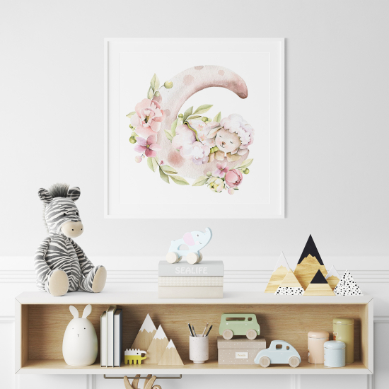 Póster para niños - Infantil - Lindo Bebé Oveja