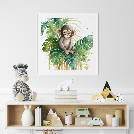 Póster para niños - Infantil - Mono