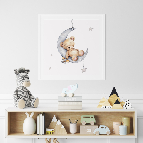 Póster para niños - Infantil - Osito Luna