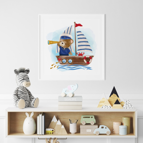 Póster para niños - Infantil - Osito Marino