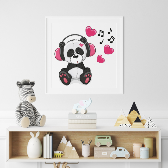 Póster para niños - Infantil - Osito música
