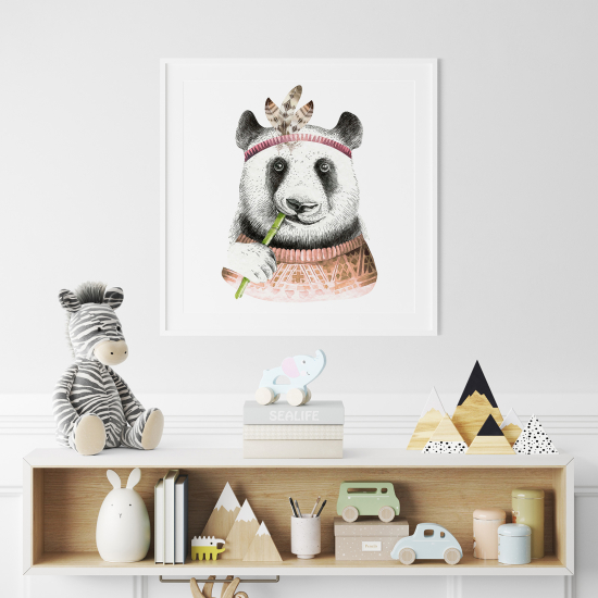 Póster para niños - Infantil - Panda indio