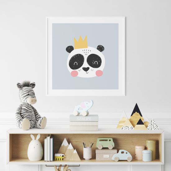 Póster para niños - Infantil - Panda rey