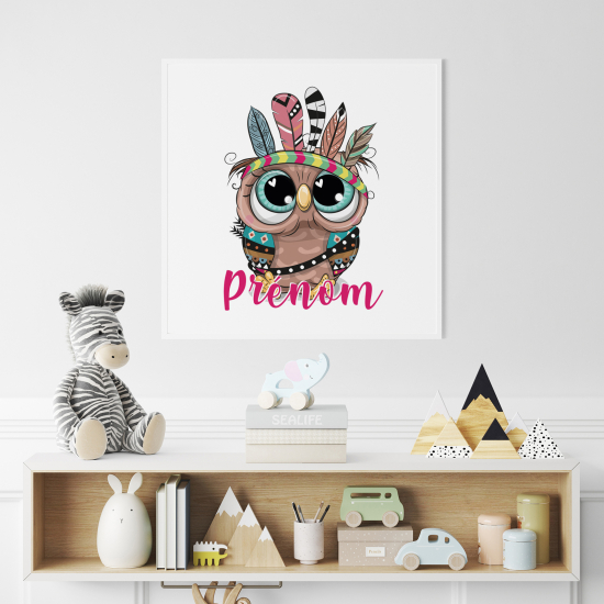 Póster para niños - Infantil personalizado - Búho