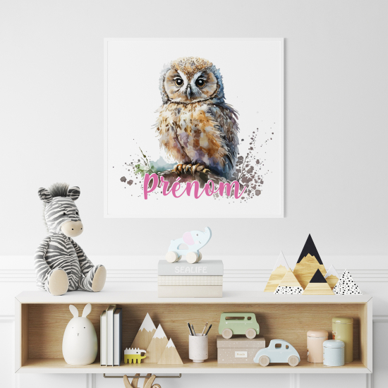 Póster para niños - Infantil personalizado - Búho