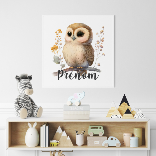 Póster para niños - Infantil personalizado - Búho