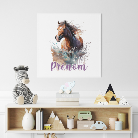 Póster para niños - Infantil personalizado - Caballo