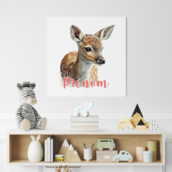 Póster para niños - Infantil personalizado - Cervatillo