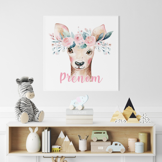 Póster para niños - Infantil personalizado - Cervatillo
