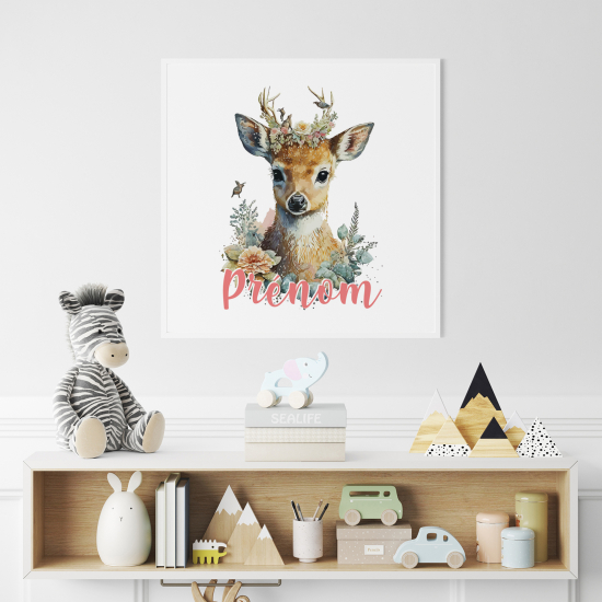 Póster para niños - Infantil personalizado - Ciervo