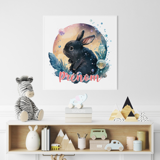 Póster para niños - Infantil personalizado - Conejo