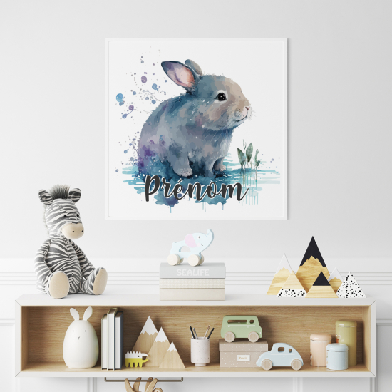 Póster para niños - Infantil personalizado - Conejo