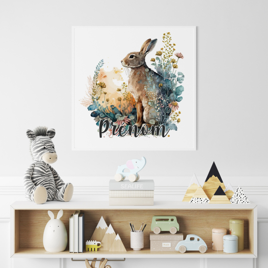 Póster para niños - Infantil personalizado - Conejo