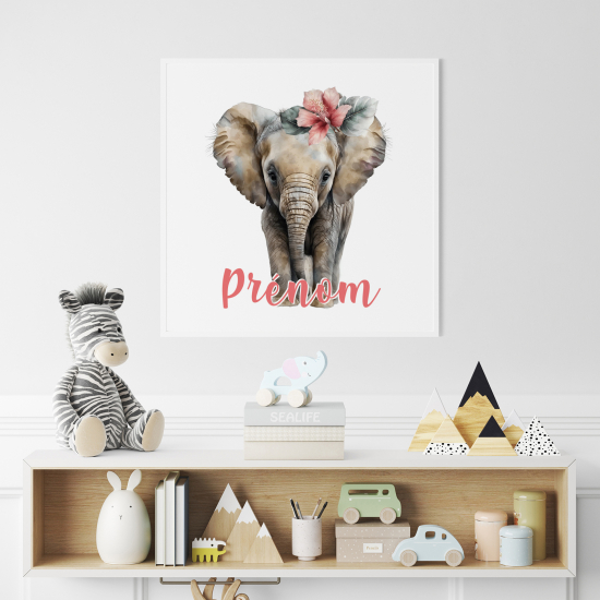 Póster para niños - Infantil personalizado - Elefante