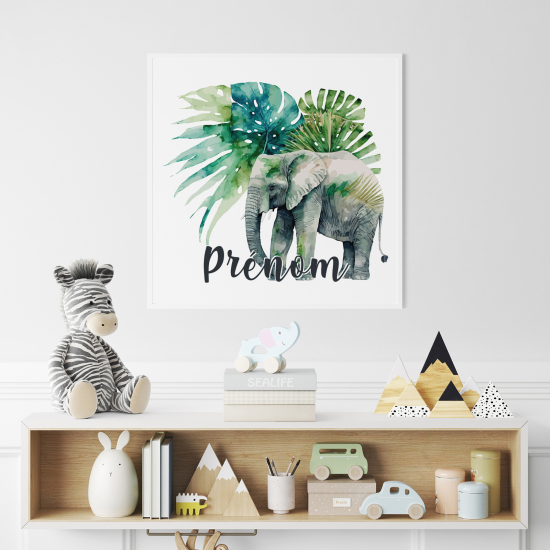 Póster para niños - Infantil personalizado - Elefante