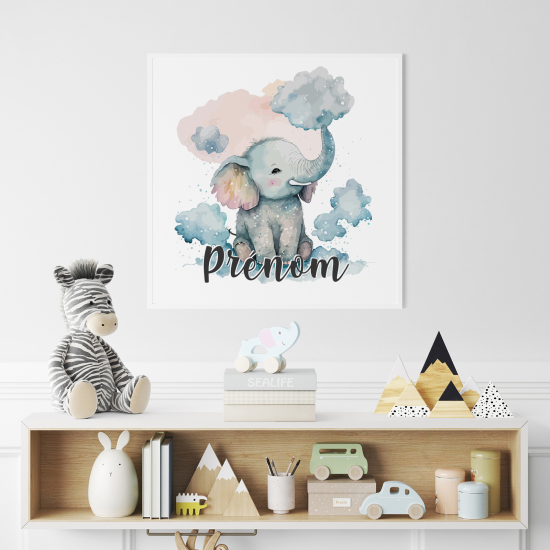 Póster para niños - Infantil personalizado - Elefante