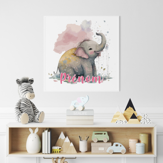 Póster para niños - Infantil personalizado - Elefantito